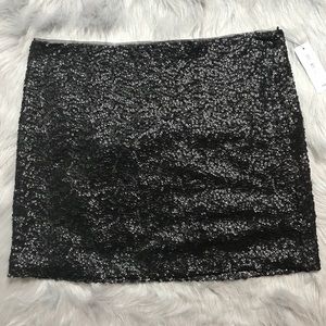 COPY - 🚚Black Sequin Mini Skirt NWT